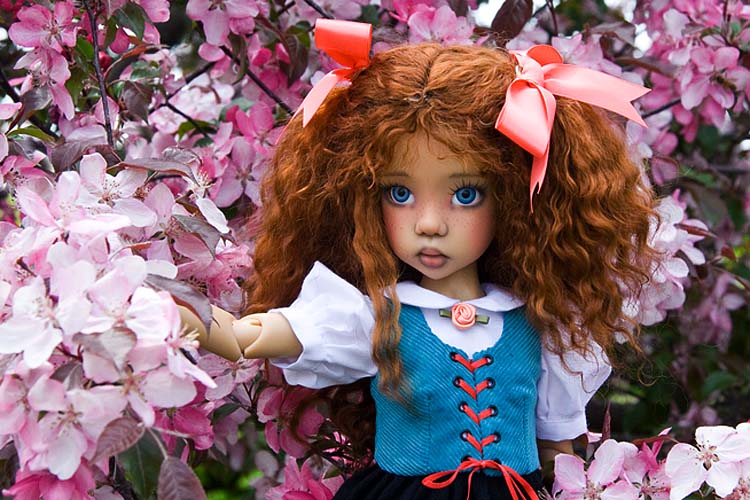 Hope & the Pink Crabapple Blossoms